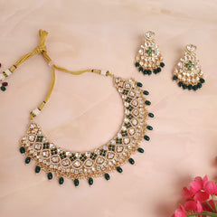 Designer Polki Kundan Jewellery Set | Perfect for Weddings & Festivals - Polki Bliss