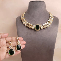 Elegant Polki Kundan Changeable Stone Jewellery Set - Polki Bliss