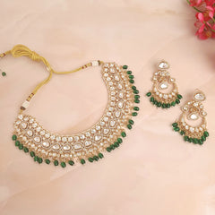 Designer Polki Kundan Jewellery Set | Perfect for Weddings & Festivals - Polki Bliss