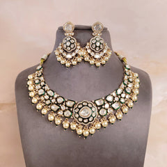 Elegant Kundan and Polki Jewelry - Gold Plated Brass for Weddings and Festivals