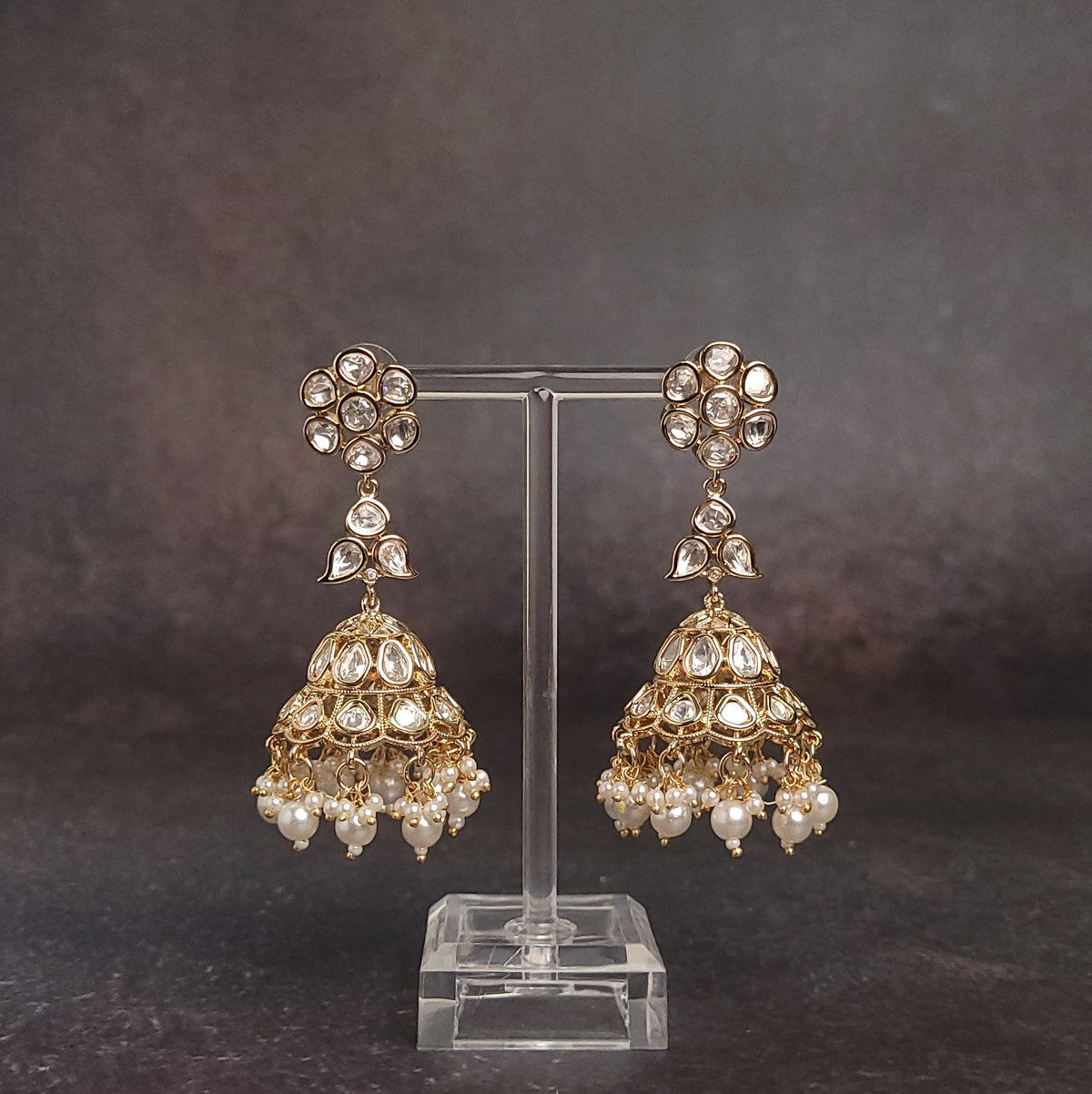 Gold Plated Jhumka - Timeless Accessory - Wedding Favorite